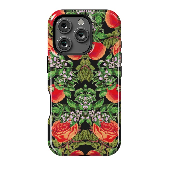 iPhone 16 Pro StrongFit Floral Tomato by Zala Farah