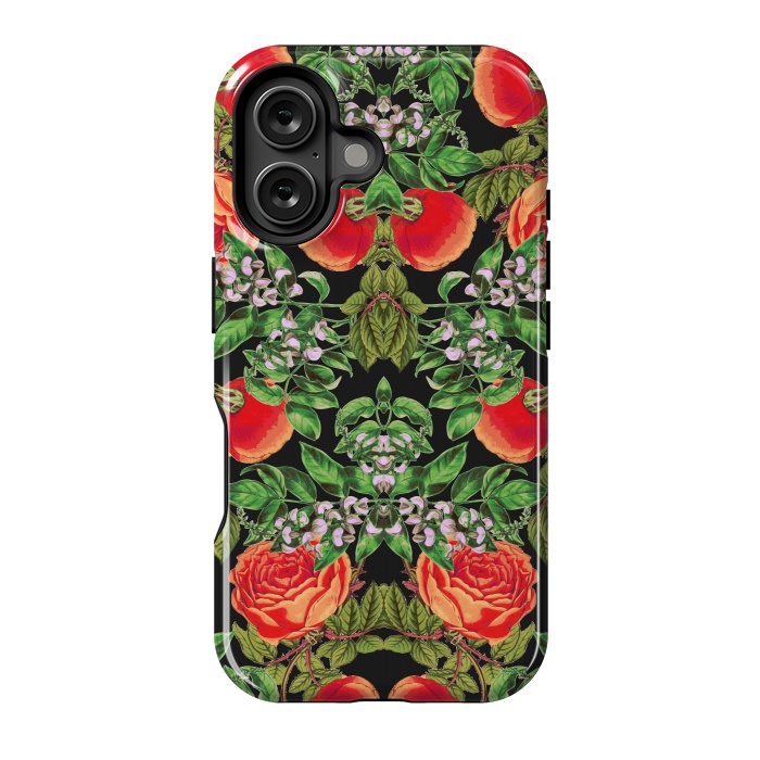 iPhone 16 StrongFit Floral Tomato by Zala Farah