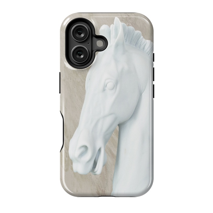 iPhone 16 StrongFit Ancient Sculpture Horse Decor  by Joanna Vog