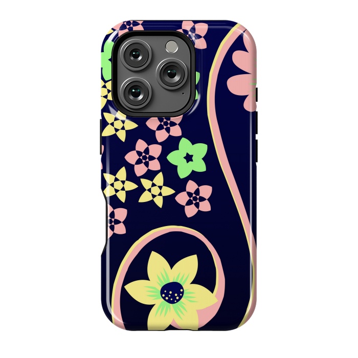 iPhone 16 Pro StrongFit yellow flower pattern by MALLIKA