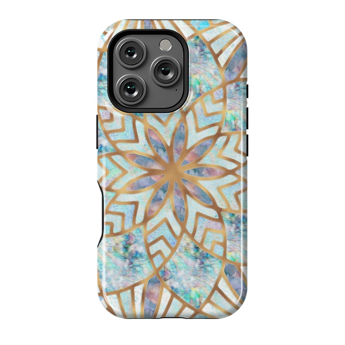 iPhone 16 Pro StrongFit Mother of Pearl Mandala by  Utart