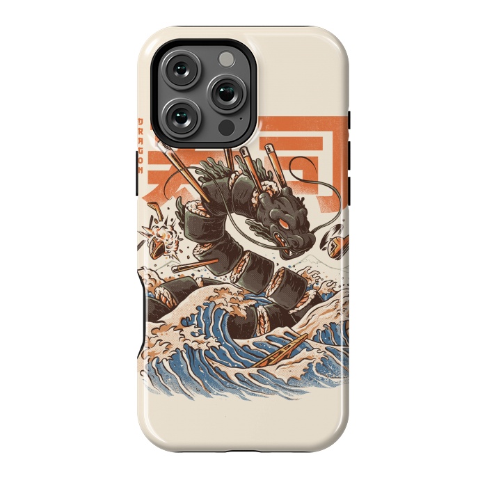 iPhone 16 Pro Max StrongFit Great Sushi Dragon  by Ilustrata