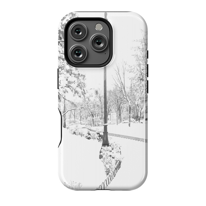 iPhone 16 Pro StrongFit Winter Snow City by Alemi