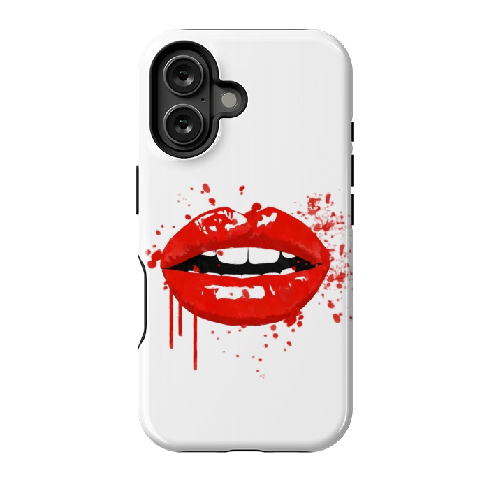 iPhone 16 StrongFit Red Lips Illustration by Alemi