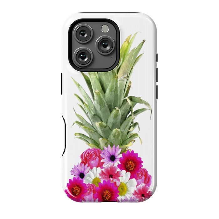 iPhone 16 Pro StrongFit Pineapple Flowers by Alemi