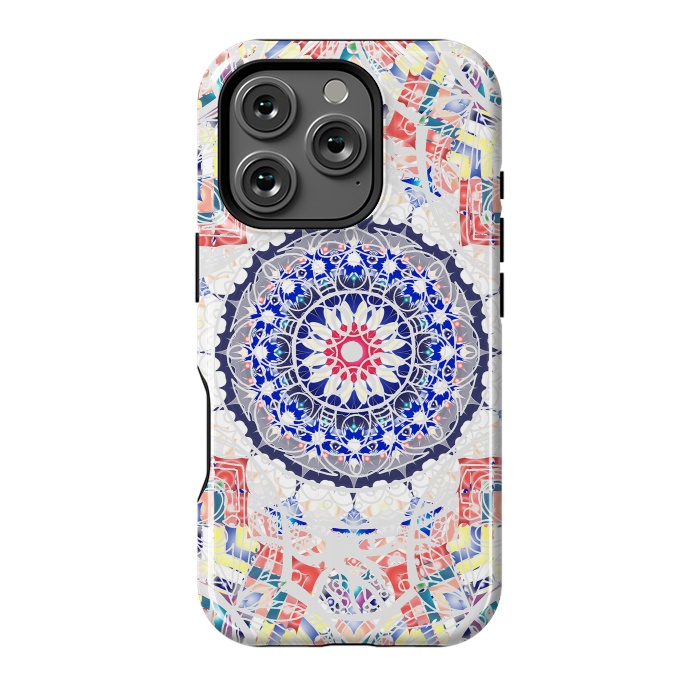 iPhone 16 Pro StrongFit Festival ethnic colorful mandala drawing by Oana 