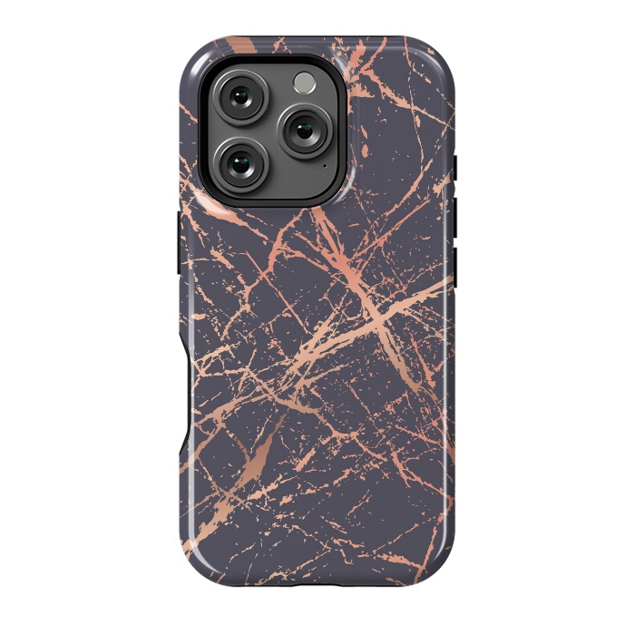 iPhone 16 Pro StrongFit Copper Splatter 001 by Jelena Obradovic