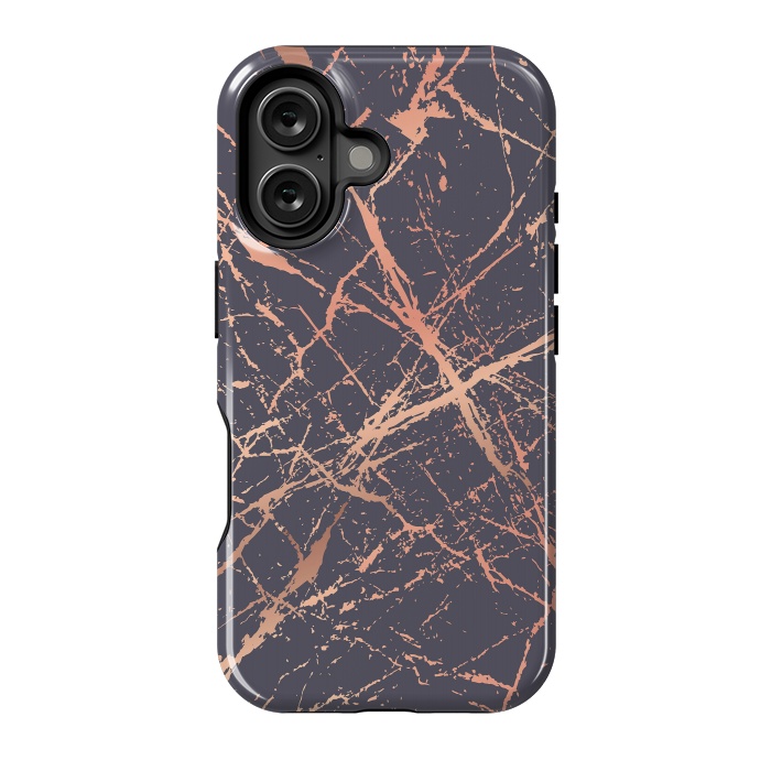 iPhone 16 StrongFit Copper Splatter 001 by Jelena Obradovic