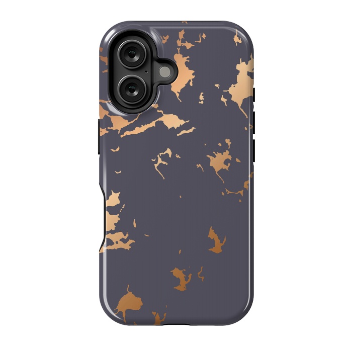 iPhone 16 StrongFit Golden Splatter 001 by Jelena Obradovic