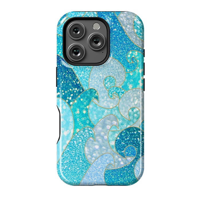 iPhone 16 Pro StrongFit Mermaid Ocean Glitter Waves by  Utart