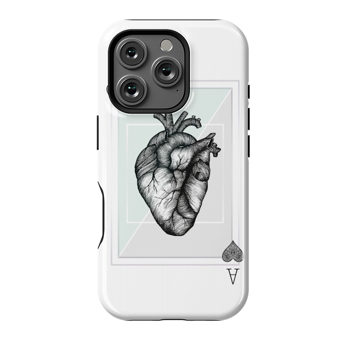 iPhone 16 Pro StrongFit Ace of Hearts by Barlena