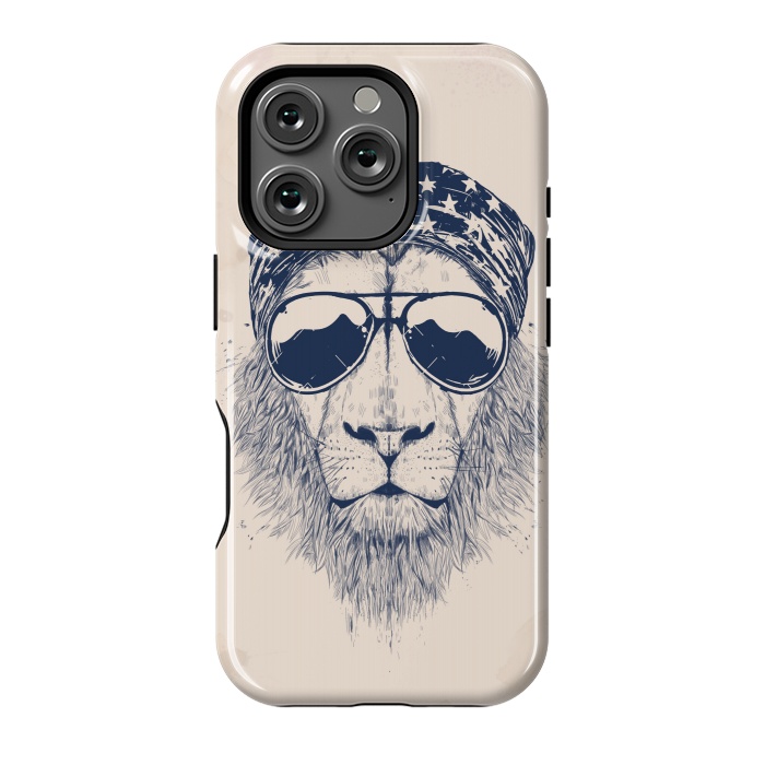 iPhone 16 Pro StrongFit Wild lion by Balazs Solti