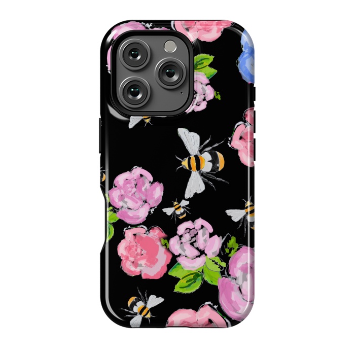 iPhone 16 Pro StrongFit Dark Blooms by MUKTA LATA BARUA