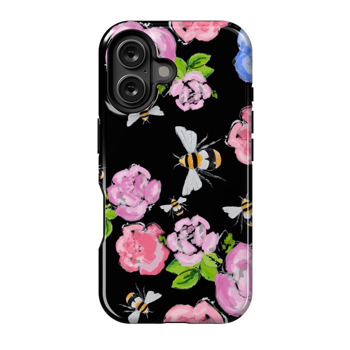 iPhone 16 StrongFit Dark Blooms by MUKTA LATA BARUA