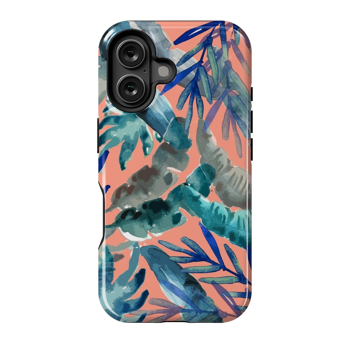 iPhone 16 StrongFit Tropical Mix Coral by MUKTA LATA BARUA