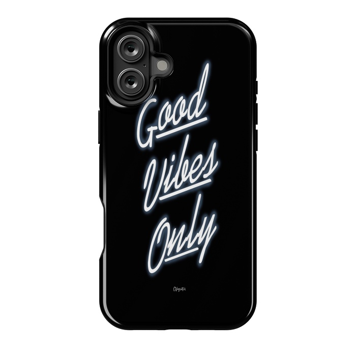 iPhone 16 Plus StrongFit Good Vibes Only by ''CVogiatzi.