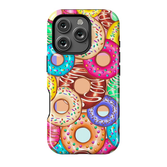 iPhone 16 Pro StrongFit Donuts Punchy Pastel flavours by BluedarkArt