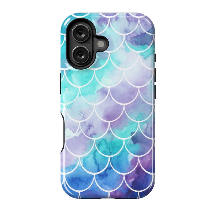 iPhone 16 StrongFit Pastel Clouds Mermaids Tail by Becky Starsmore