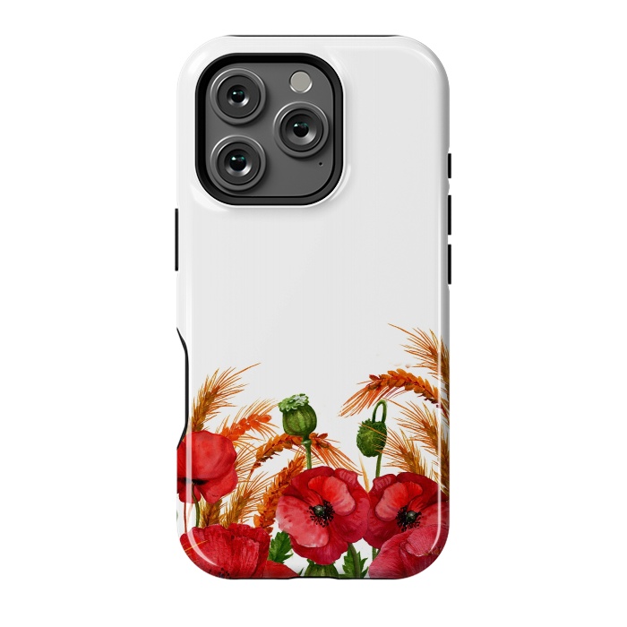 iPhone 16 Pro StrongFit Summer Poppy Field by  Utart