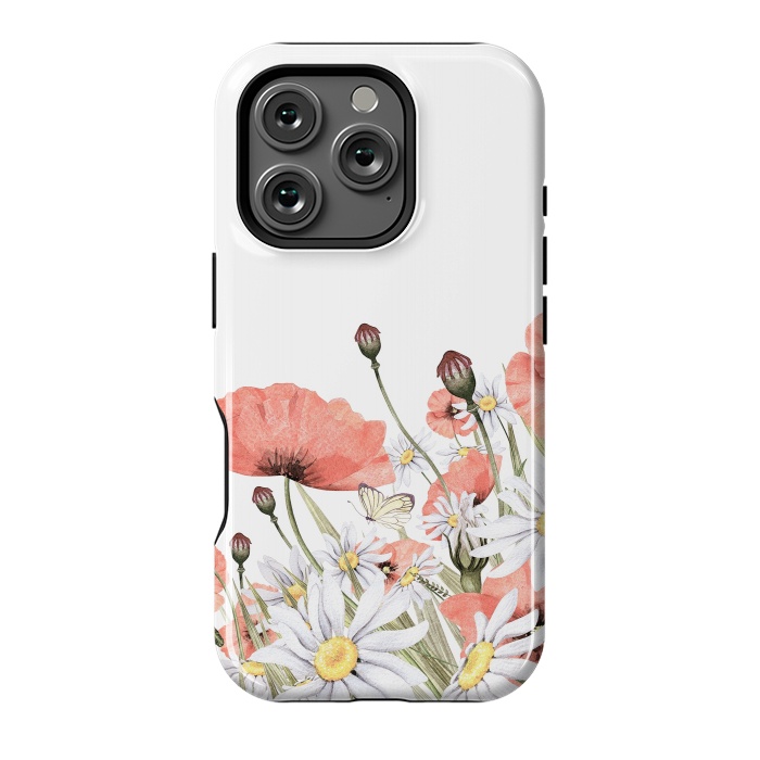 iPhone 16 Pro StrongFit Summer Poppy and Camomile Field by  Utart