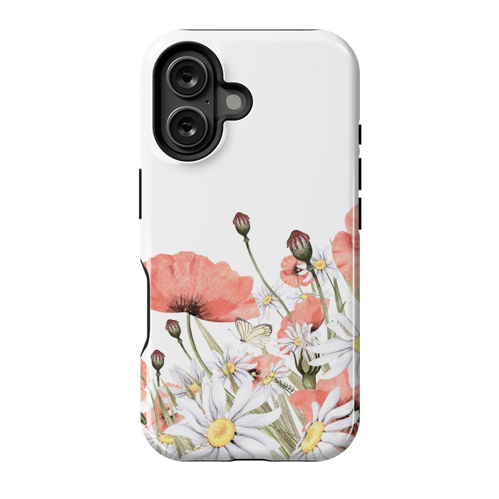 iPhone 16 StrongFit Summer Poppy and Camomile Field by  Utart