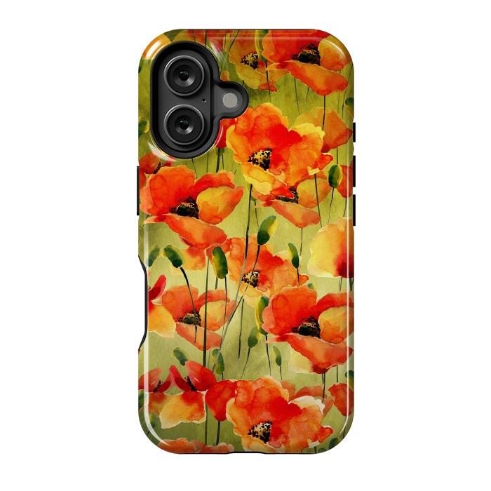 iPhone 16 StrongFit Poppy Fields forever by  Utart