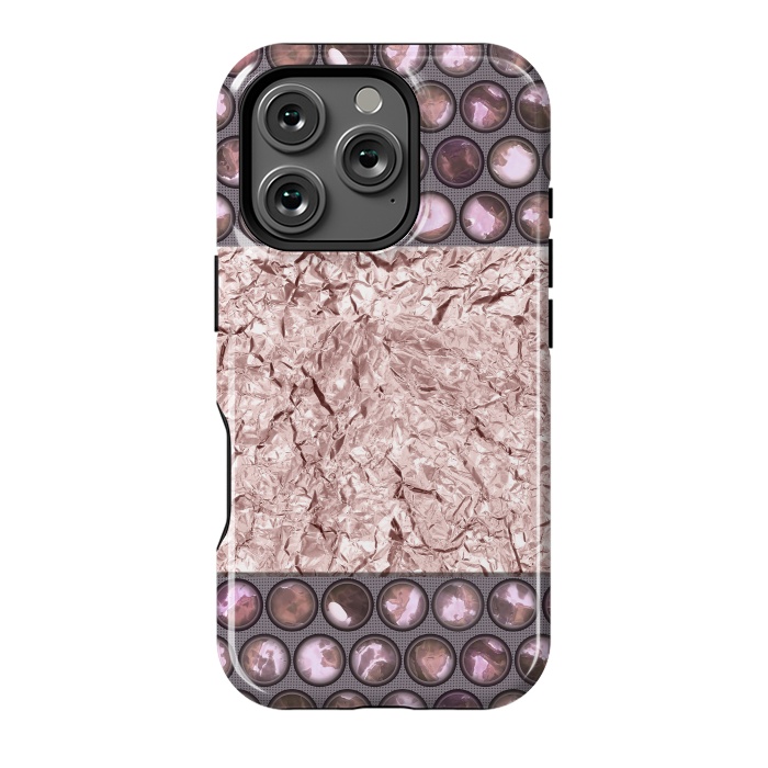 iPhone 16 Pro StrongFit Rose Gold Shiny Elegance by Andrea Haase