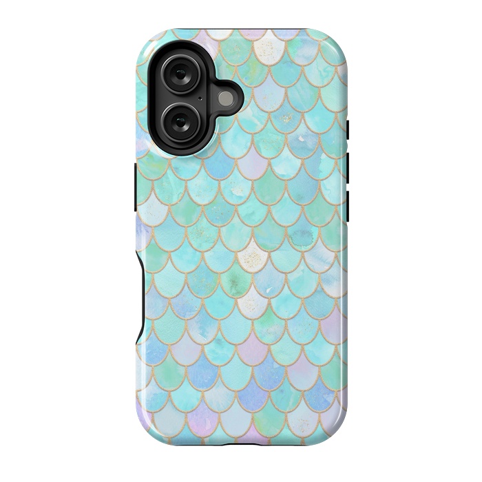 iPhone 16 StrongFit Pastel Trendy Chic Mermaid Scales by  Utart