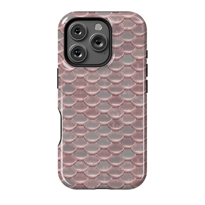 iPhone 16 Pro StrongFit Pink Snake Skin by Andrea Haase