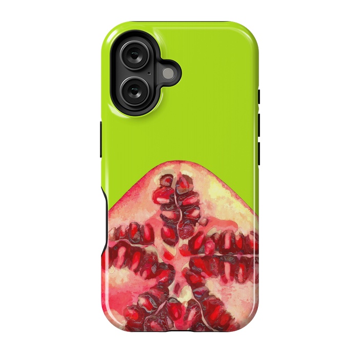 iPhone 16 StrongFit Pomegranate Tropical Fruit by Alemi