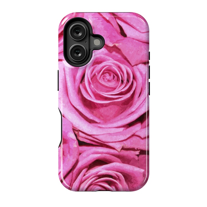 iPhone 16 StrongFit Pink Roses  by Alemi