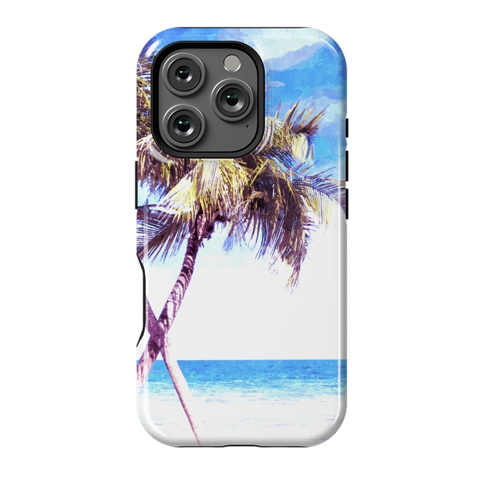 iPhone 16 Pro StrongFit Palm Trees Beach by Alemi