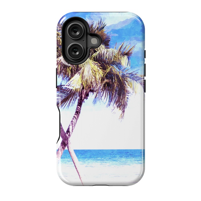 iPhone 16 StrongFit Palm Trees Beach by Alemi