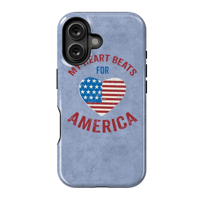 iPhone 16 StrongFit My Heart For America  by Andrea Haase