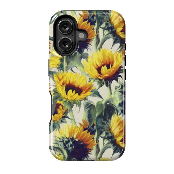 iPhone 16 StrongFit Sunflowers Forever by Micklyn Le Feuvre