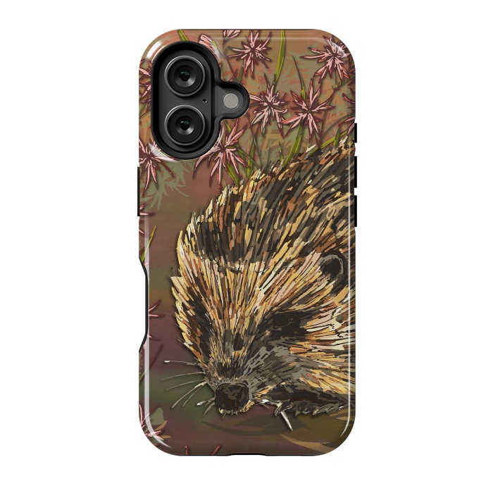 iPhone 16 StrongFit Sweet Hedgehog by Lotti Brown