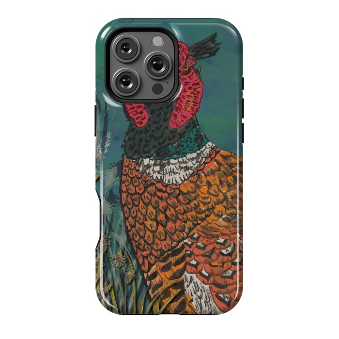 iPhone 16 Pro Max StrongFit Funny Pheasant by Lotti Brown