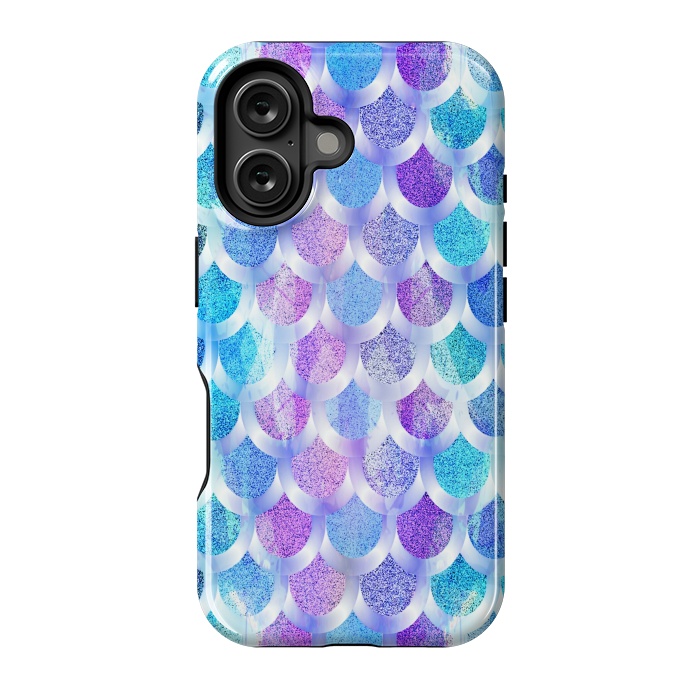 iPhone 16 StrongFit Blue purple mermaid by Jms