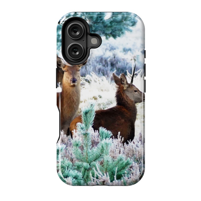 iPhone 16 StrongFit Unicorn Deer by Uma Prabhakar Gokhale