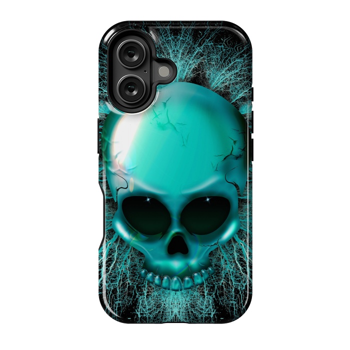 iPhone 16 StrongFit Ghost Skull Hologram by BluedarkArt