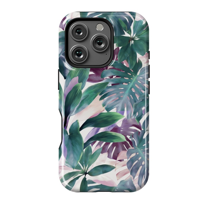 iPhone 16 Pro StrongFit Tropical Emerald Jungle by Micklyn Le Feuvre