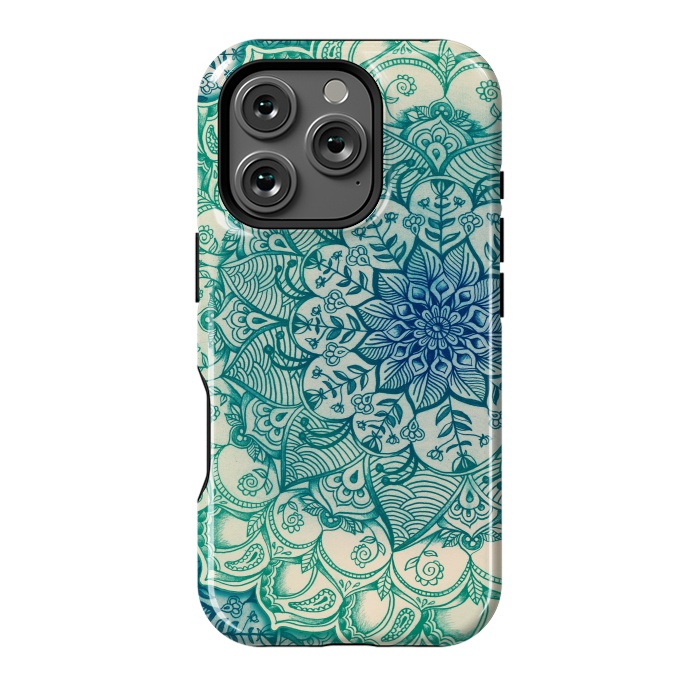 iPhone 16 Pro StrongFit Emerald Doodle by Micklyn Le Feuvre