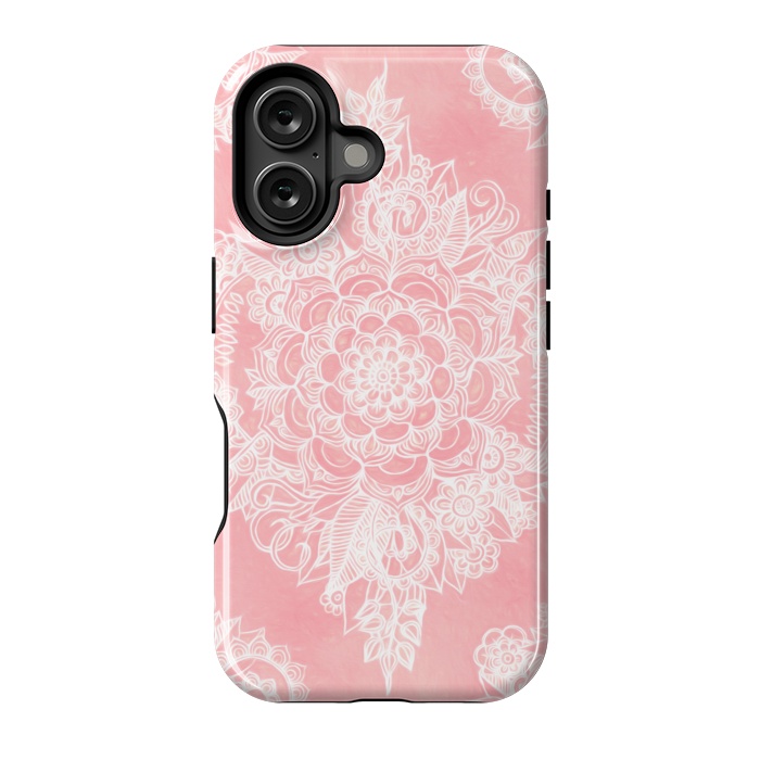 iPhone 16 StrongFit Marshmallow Lace by Micklyn Le Feuvre