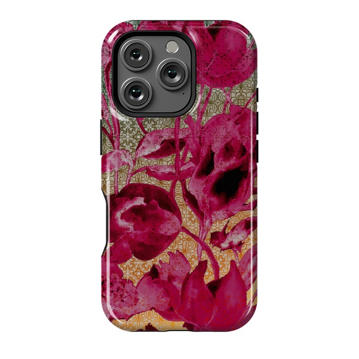 iPhone 16 Pro StrongFit Lacey floral by Kashmira Baheti