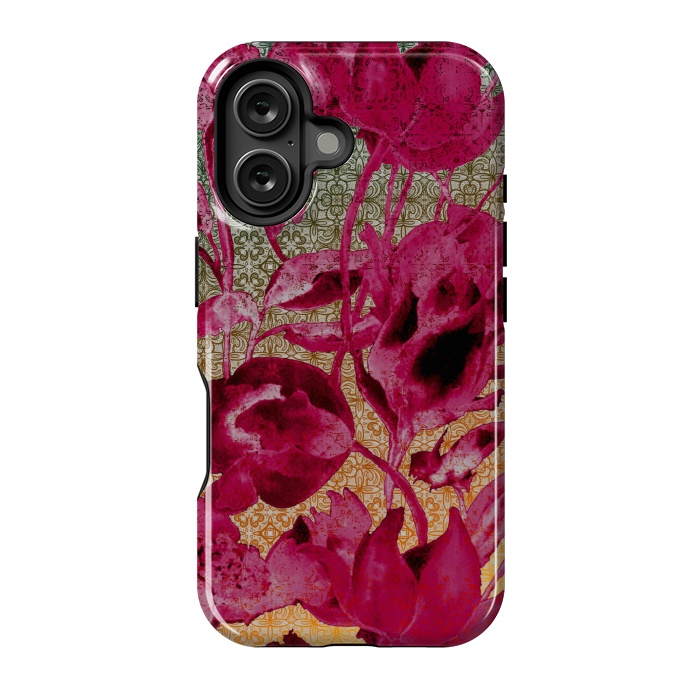 iPhone 16 StrongFit Lacey floral by Kashmira Baheti