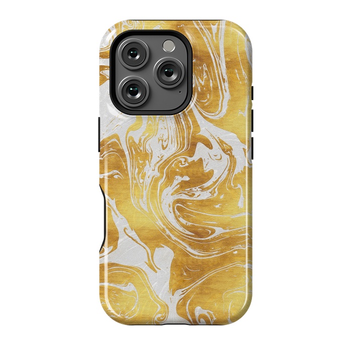 iPhone 16 Pro StrongFit White Dragon Marble by Art Design Works