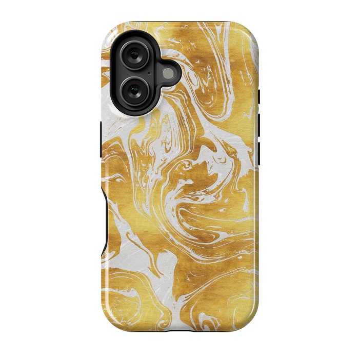 iPhone 16 StrongFit White Dragon Marble by Art Design Works