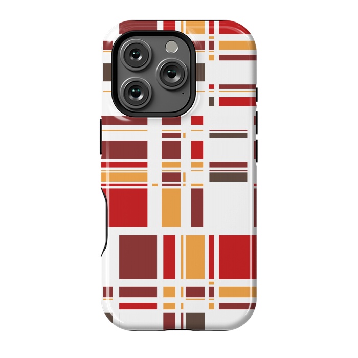 iPhone 16 Pro StrongFit Fourth Dimension Red Plaid by Majoih