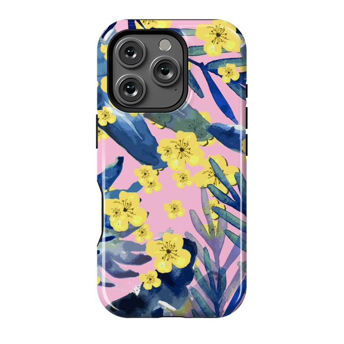 iPhone 16 Pro StrongFit Tropical Flowers 3 by MUKTA LATA BARUA