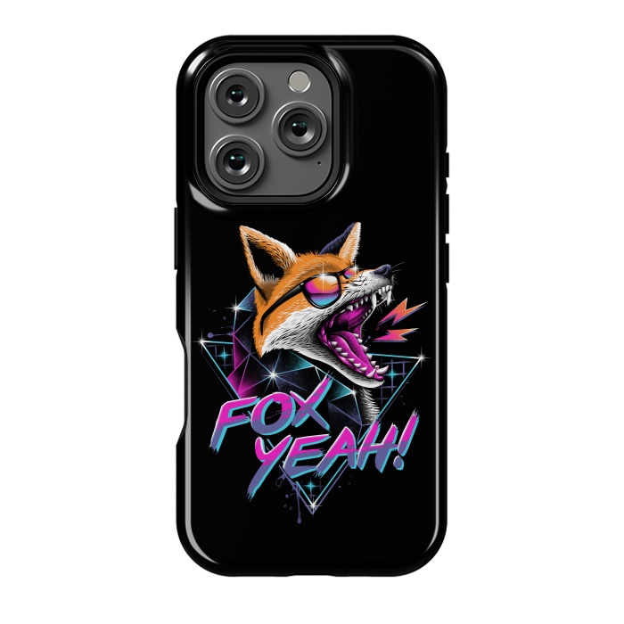 iPhone 16 Pro StrongFit Fox Yeah! by Vincent Patrick Trinidad